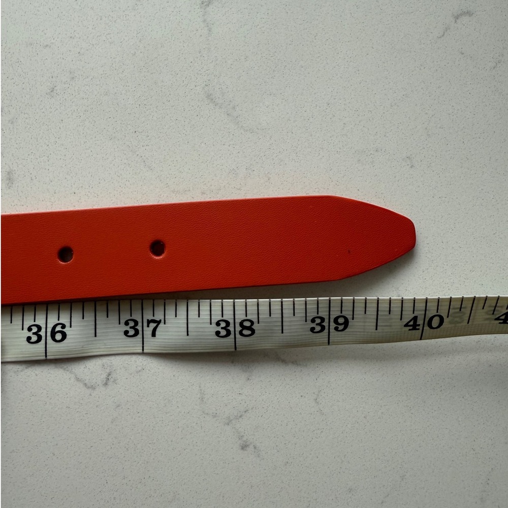 Rebecca Minkoff Genuine‎ Leather Belt - Size M - Coral/Antique Brass - NWT - Picture 5 of 8
